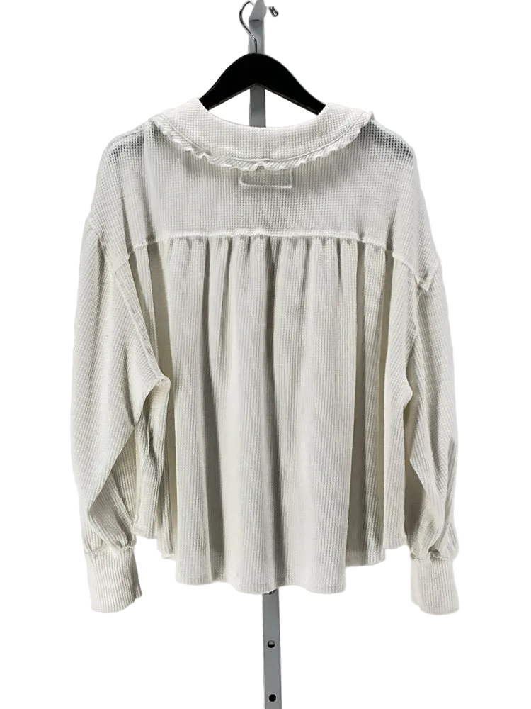 Free People Size S Cream Shirt