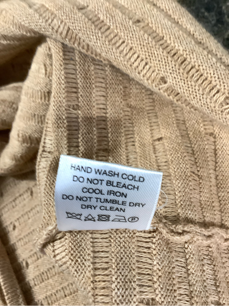 wol hide Size M Tan Ripple Tank Top