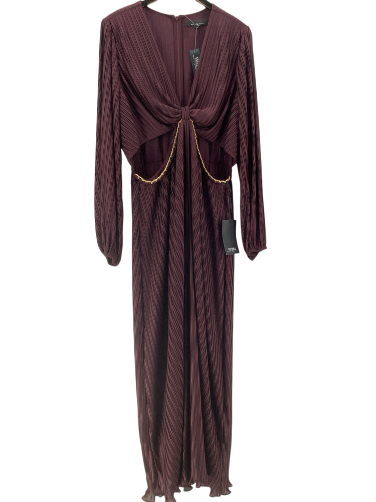 White House Black Market Size 16 Burgundy Dress