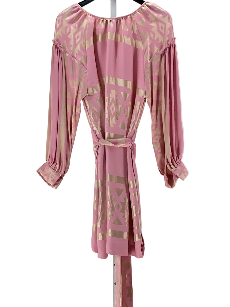 Kasia Size S Pink & Gold Dress