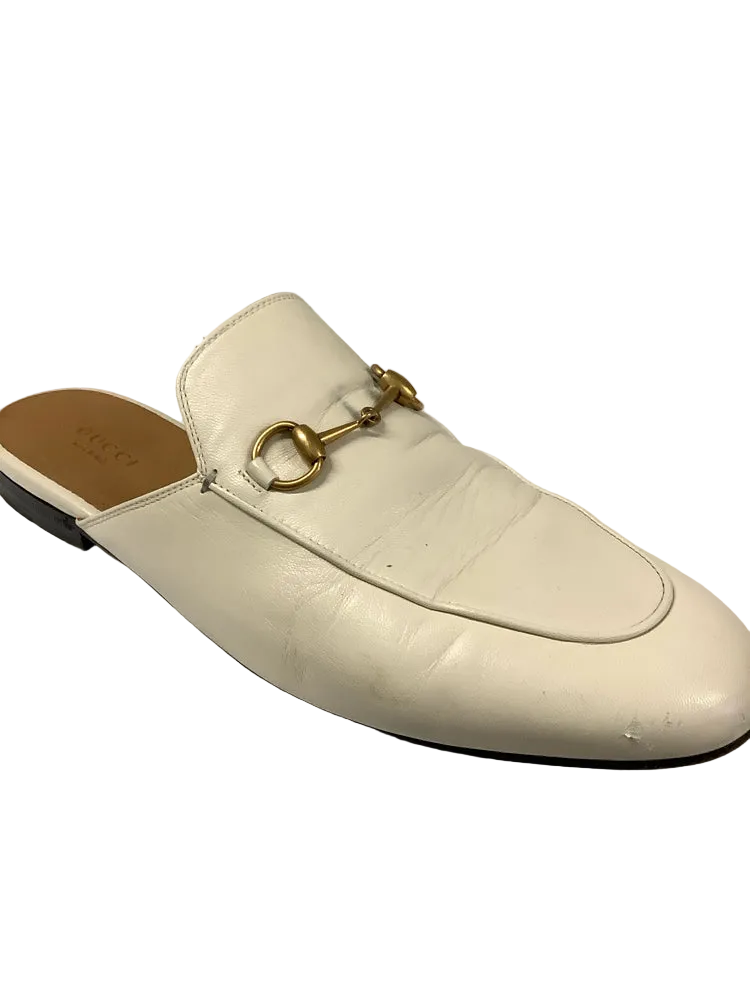 Gucci Shoe Size 9.5 White Mules