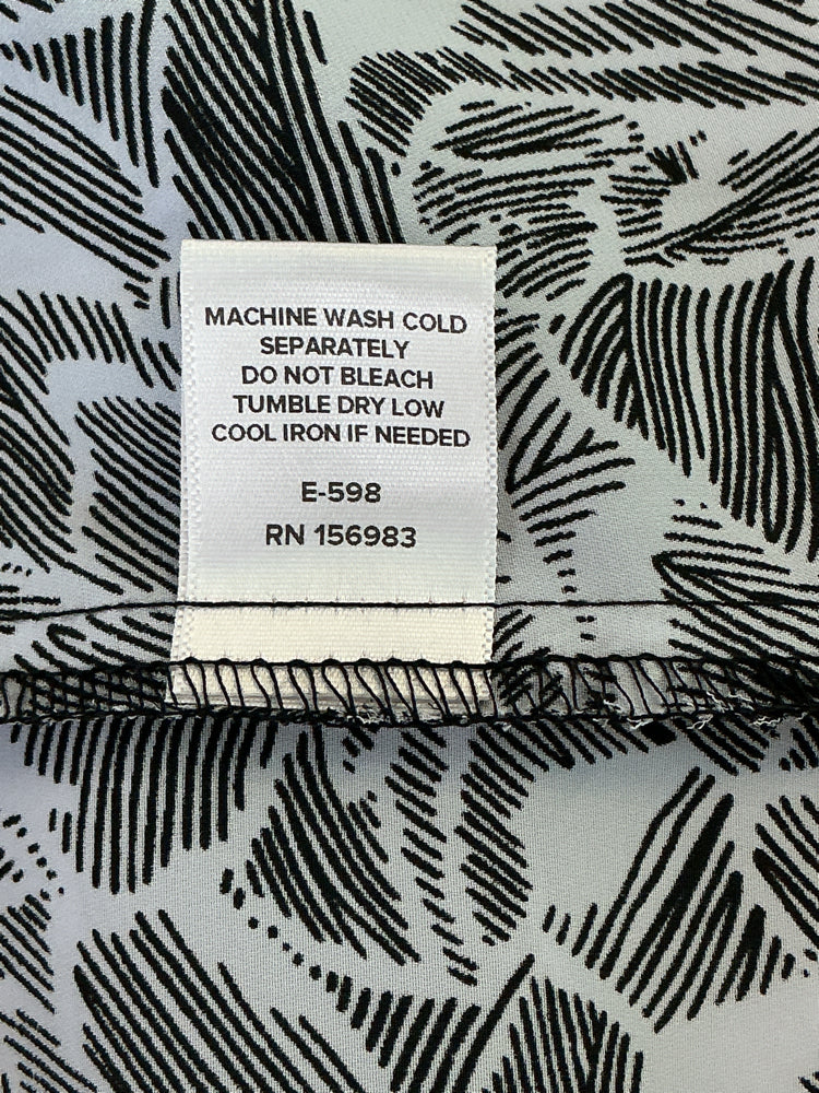Evereve Size L Black & White Shirt