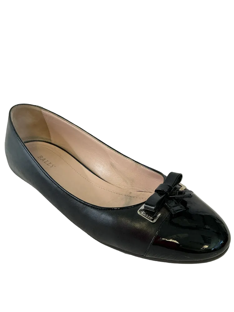 Bally Shoe Size 7.5 Black Flats