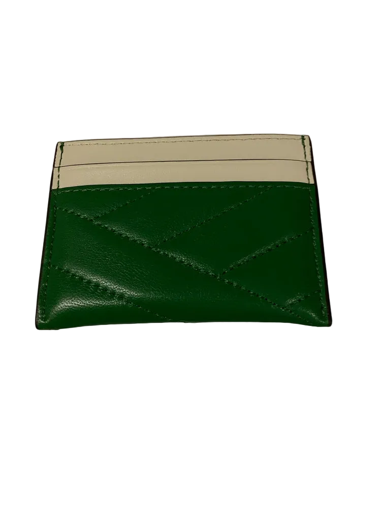 Tory Burch Green & White Kira Wallet