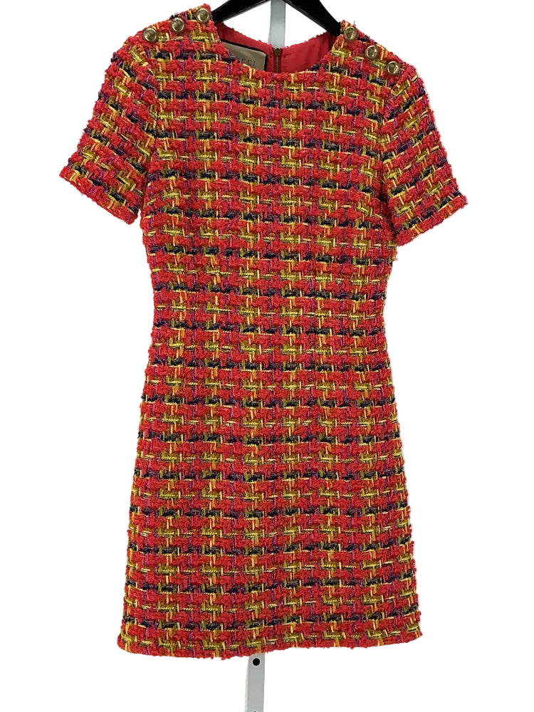 Gucci Size 0 Orange Multi Dress