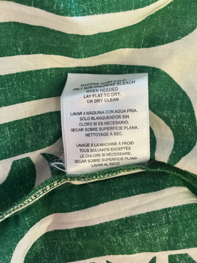 Velvet by Graham Spencer Size S Green & White Susan Dress