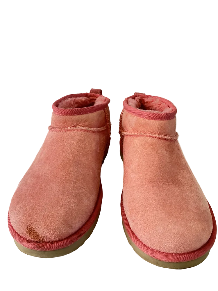 Ugg Shoe Size 8 Pink Ultra Mini Boots