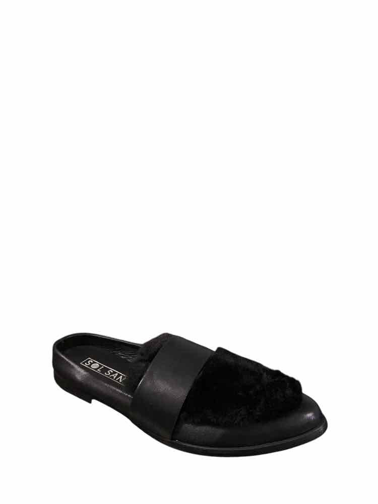 SOL SANA Shoe Size 8 Black Mules