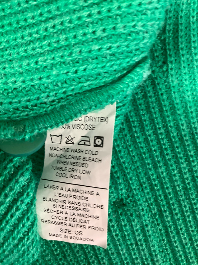 Mer Sea Size One Size Green Sweater