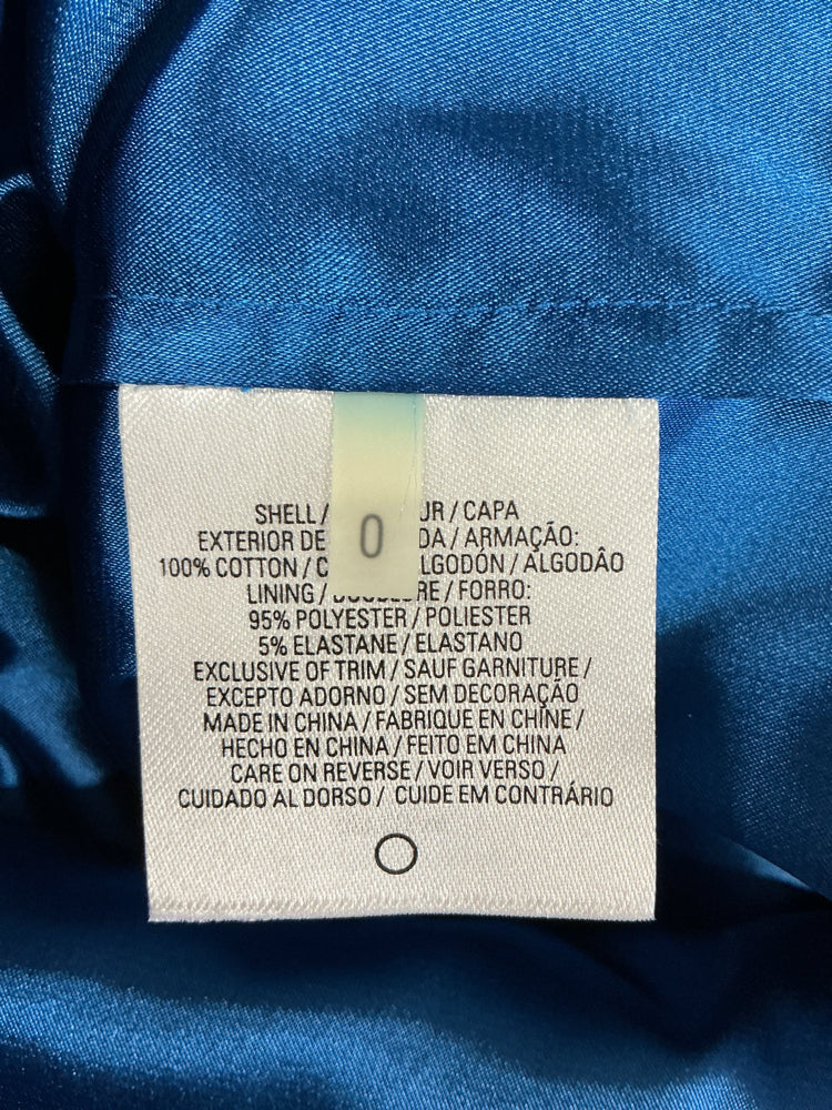 Elie Tahari Size 0 Blue Dress