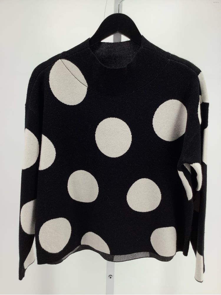 Maeve Size S Black & White Carys Sweater