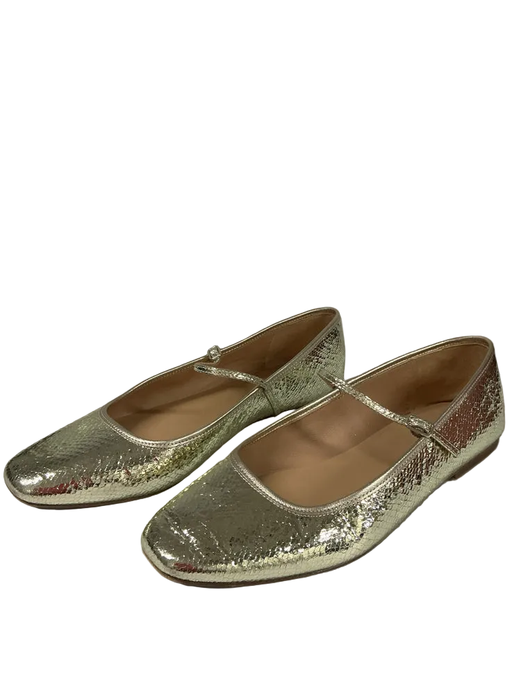 Veronica Beard Shoe Size 8.5 Gold Ellie Mary Jane