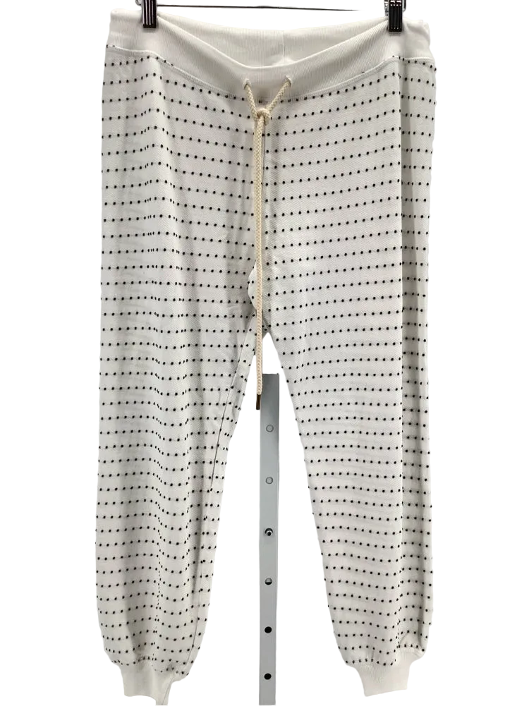 the GREAT Size S White & black Swiss Dot Sweatpants