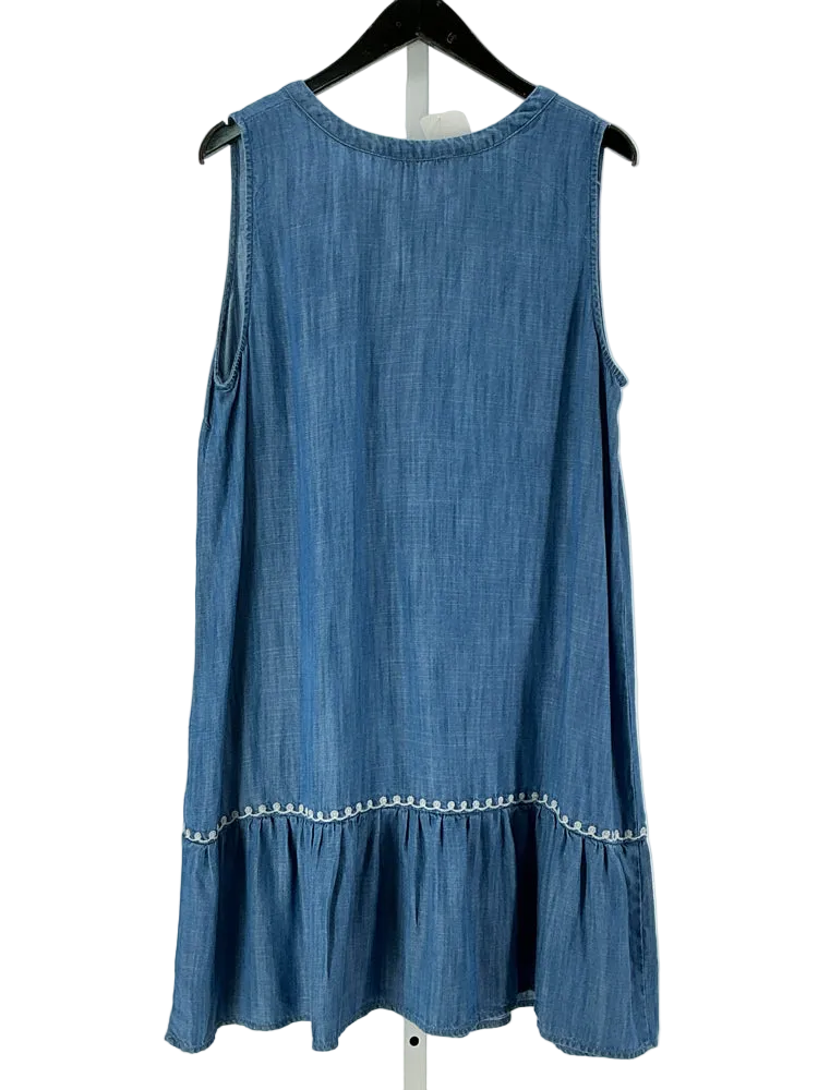 Talbots Size XLP Blue & White Dress