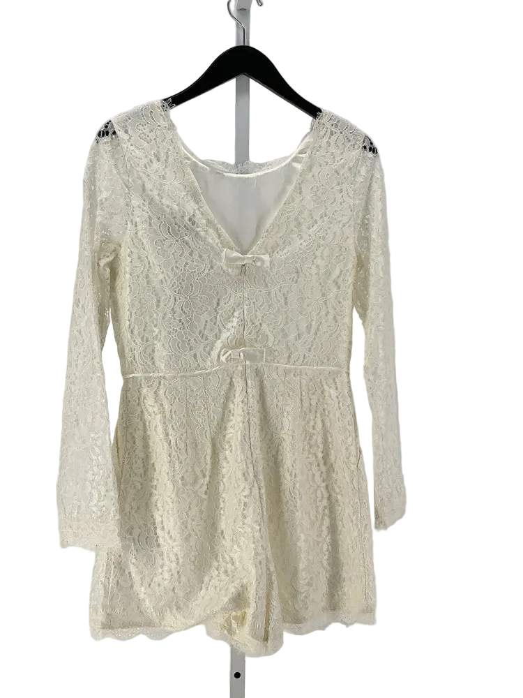 BHLDN Size 10 White Romper