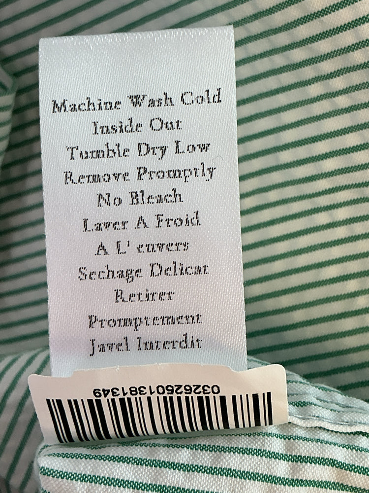 Frank & Eileen Size XS Green & White Shirt
