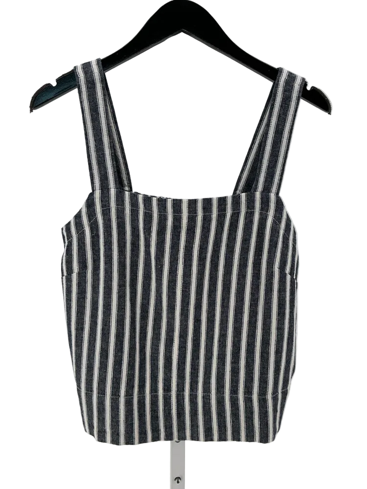 Madewell Size M Black & White Tank Top