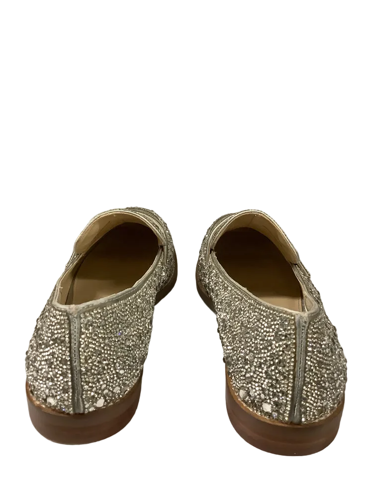 Betsey Johnson Shoe Size 10 Silver Aron Loafers