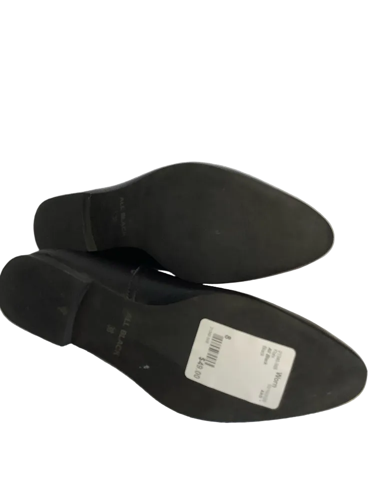 All Black Shoe Size 8 Black Flats