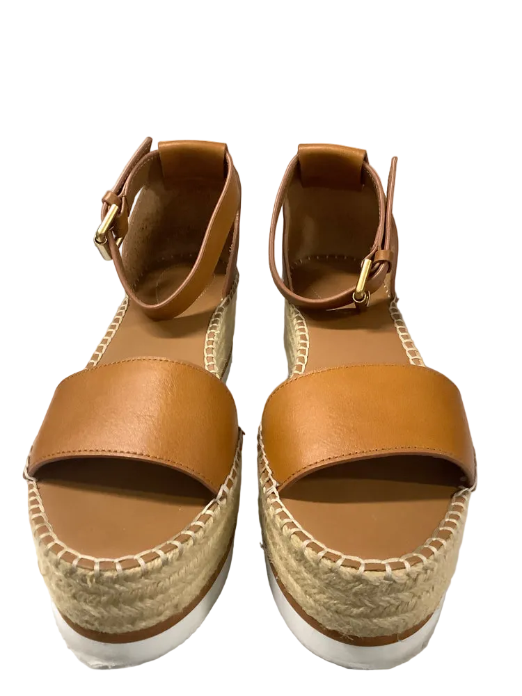 See by Chloe Shoe Size 10.5 Brown & Tan Wedges