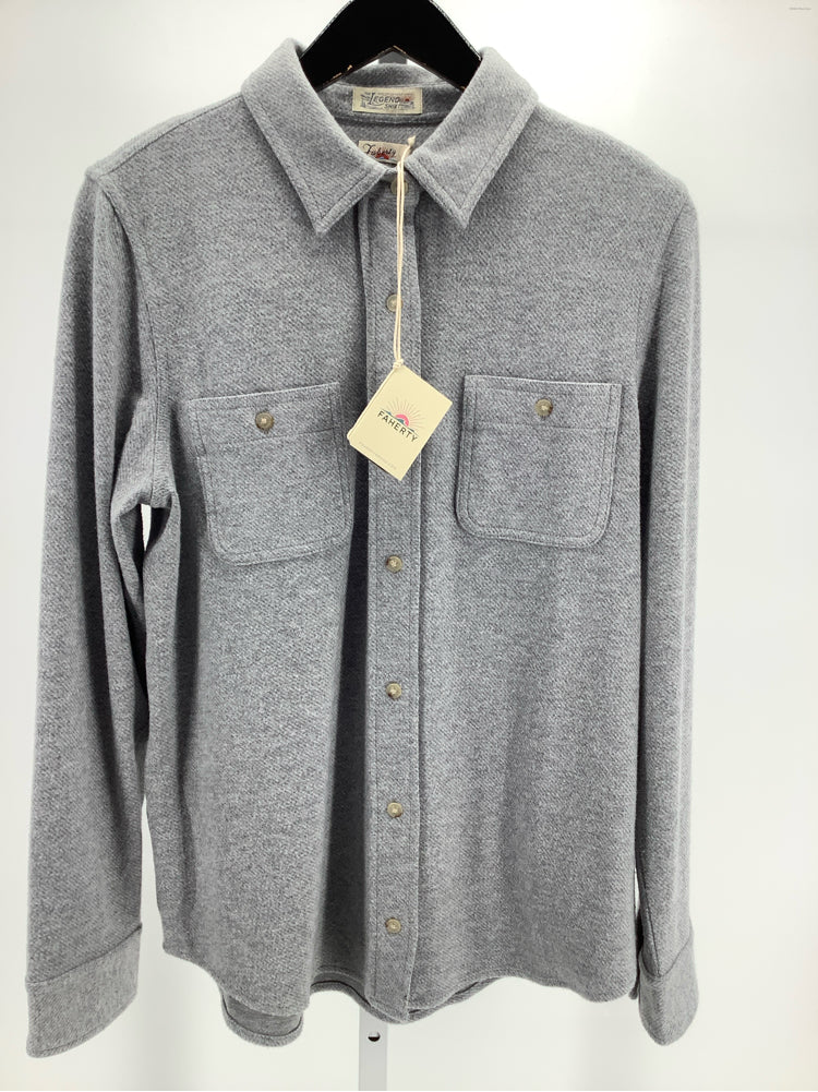 Faherty Size M Gray Legend Shirt