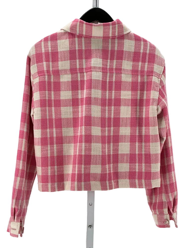 Charlie B Size S Pink & White Jacket