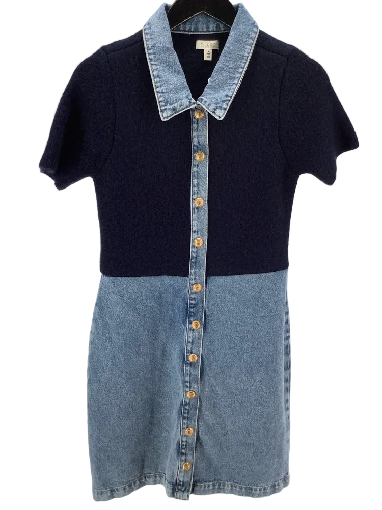 Pilcro Size M Navy & Blue Dress