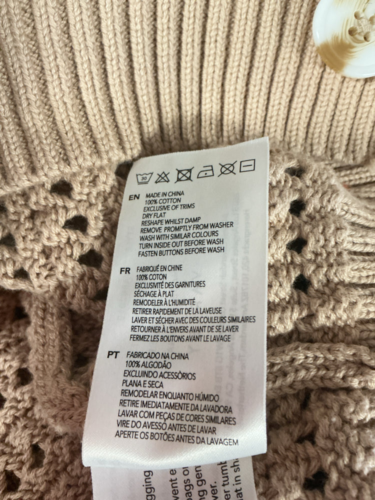 Varley Size S Tan Cardigan