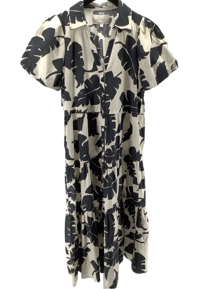Brochu Walker Size M Black & White Havana Dress