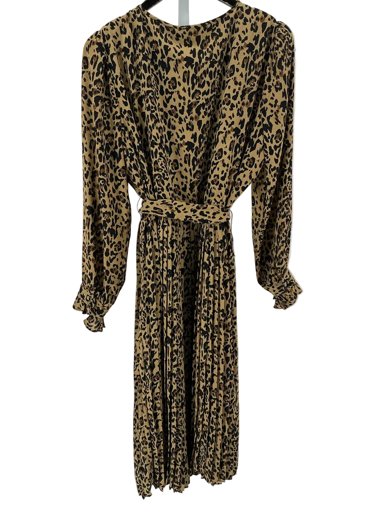 Jcrew Size 14 Brown & Black Dress