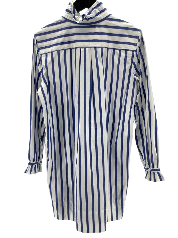 Jcrew Size 6 Blue & White Dress