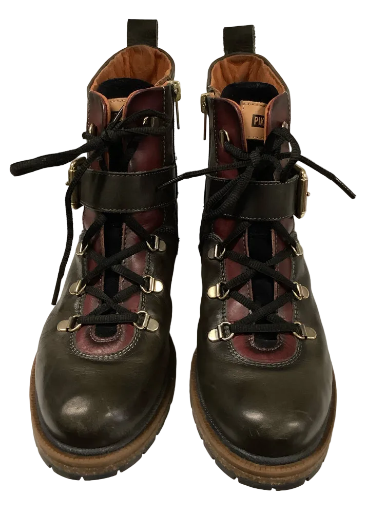 Pikolinos Shoe Size 7.5 Brown Aspe Booties