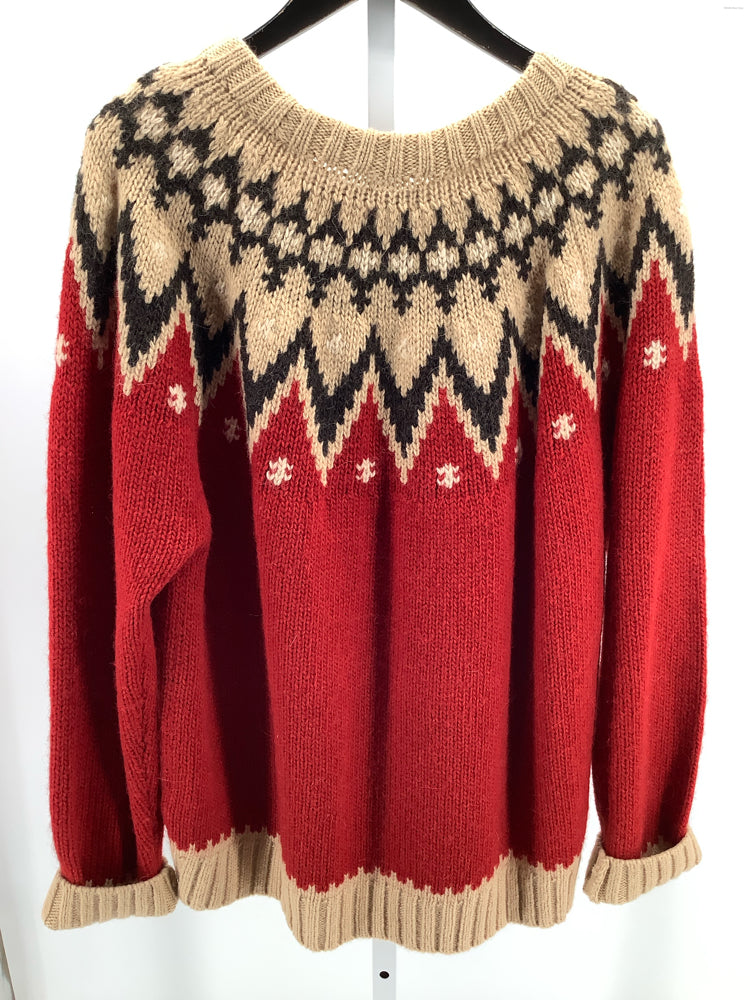 Polo Ralph Lauren Size XXL Tan Multi Fair Isle Sweater