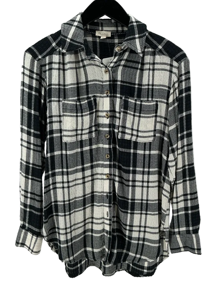 Pilcro Size XXS Black & White Shirt