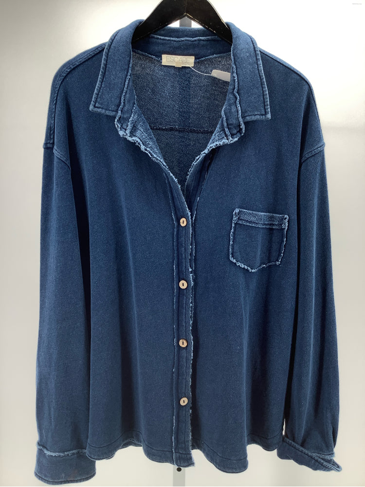 ESCAPE by habitat Size XL Blue Anywhere Shirt