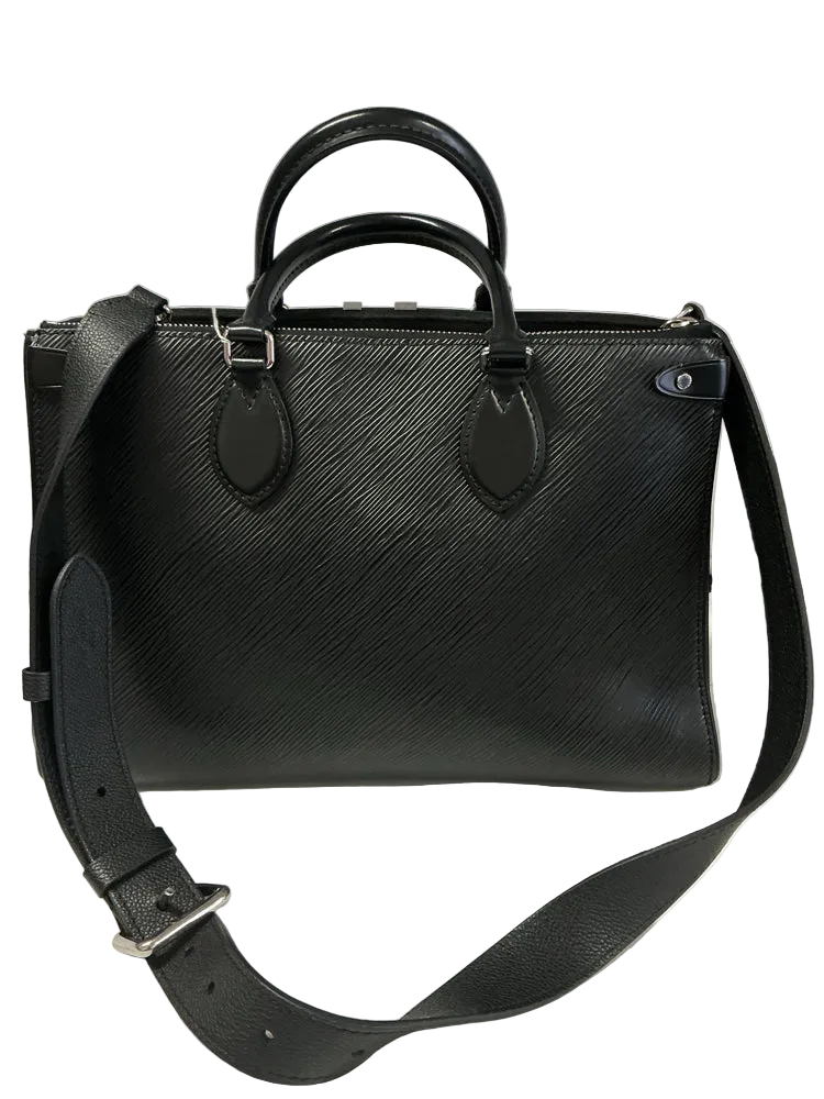 Louis Vuitton Black Epi Grenelle MM Handbags