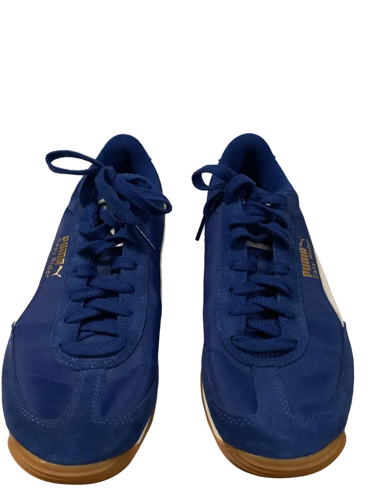 Puma Shoe Size 10.5 Blue & White Easy Rider Sneakers