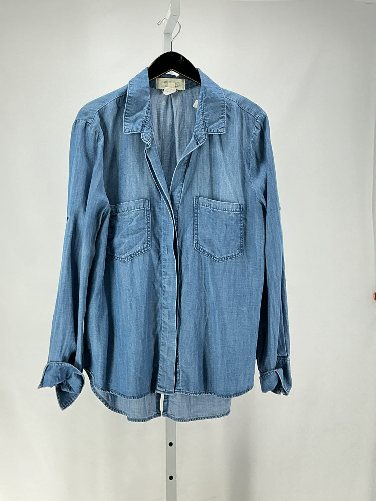 Cloth & Stone Size XL Blue Shirt