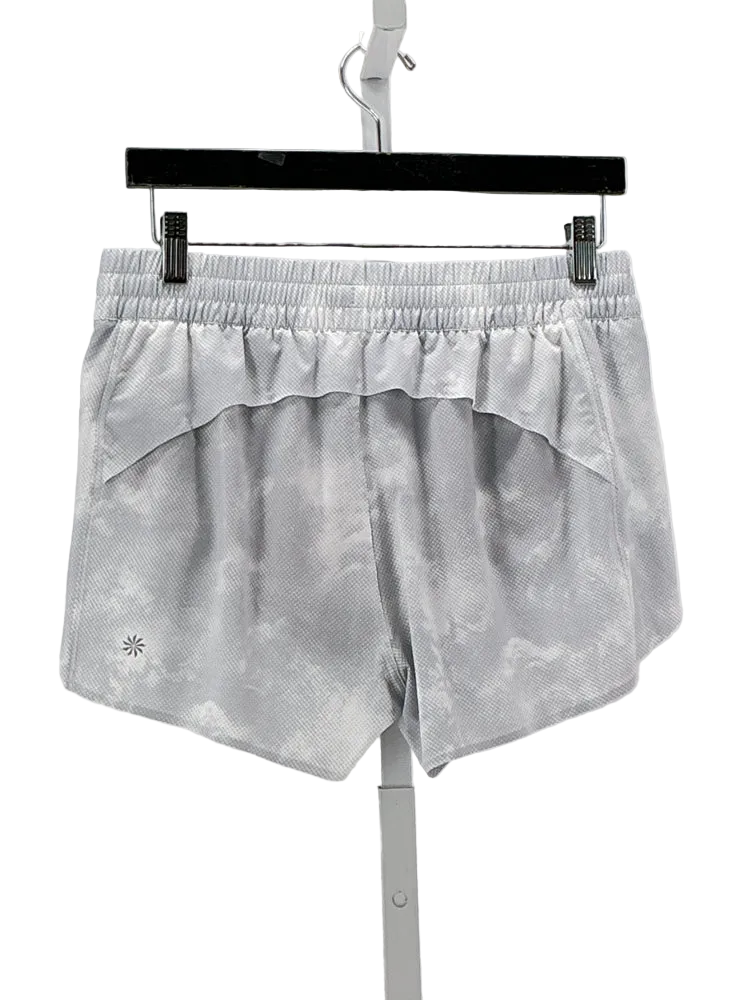 Athleta Size S White & Gray Shorts