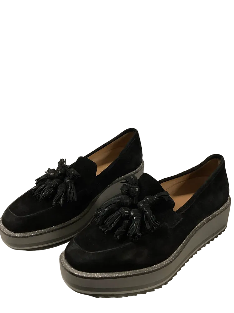 Johnston & Murphy Shoe Size 6 Black Gracelyn Loafers