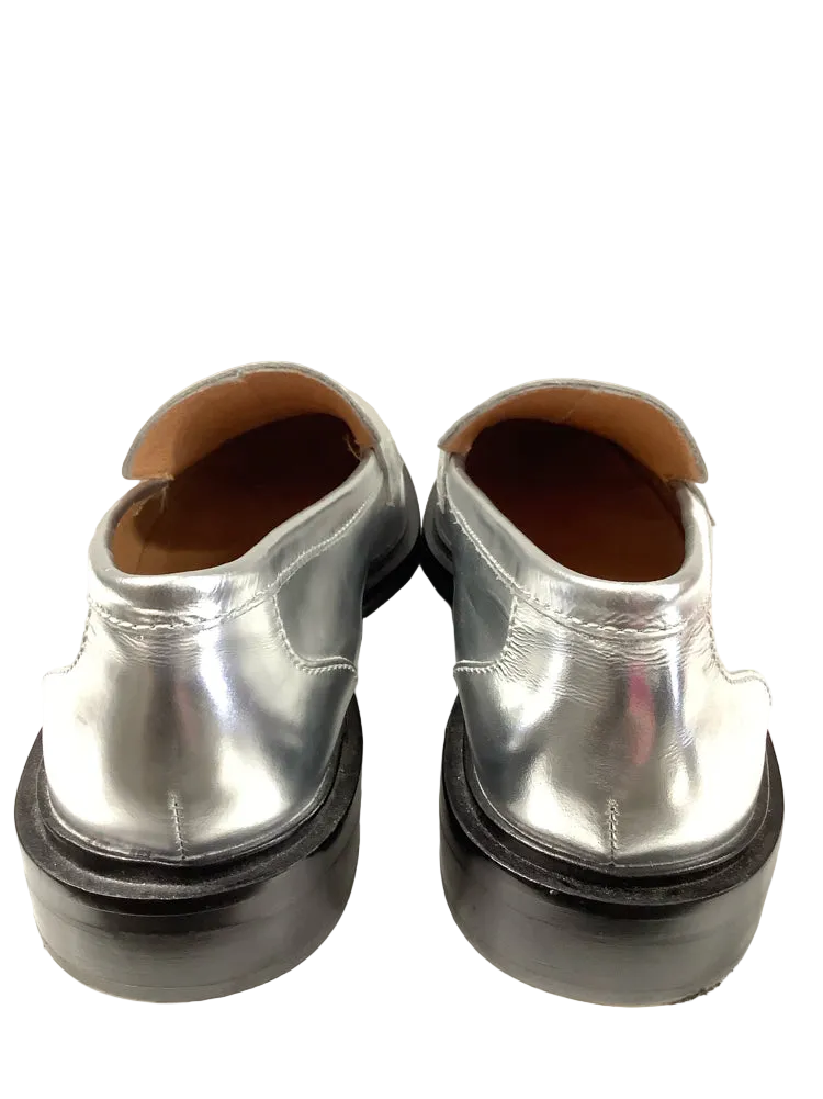 Madewell Shoe Size 8.5 Silver Vernon Loafers