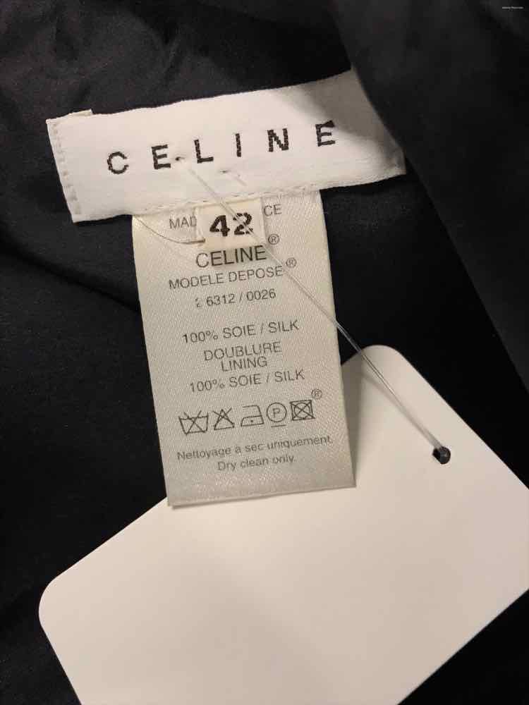 Celine Size 10 Black Dress