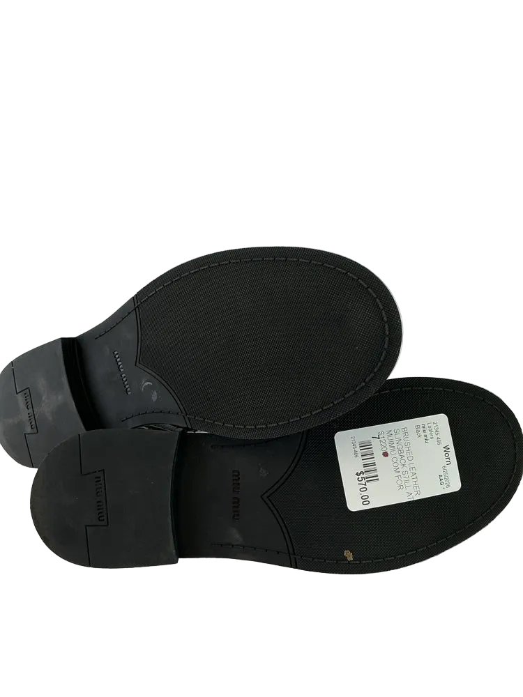 miu miu Shoe Size 7 Black Loafers