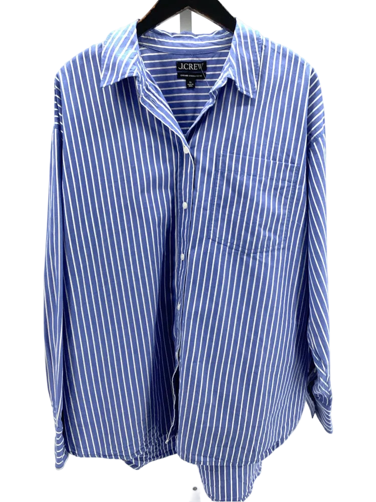 Jcrew Size XL Blue & White Etienne Shirt