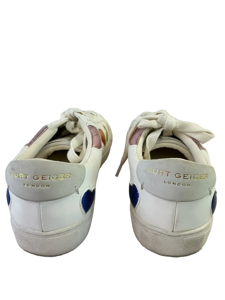 Kurt Geiger Shoe Size 7.5 White multi Sneakers
