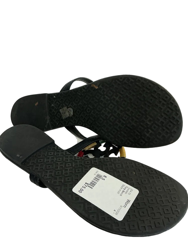 Tory Burch Shoe Size 8.5 Black multi Sandals