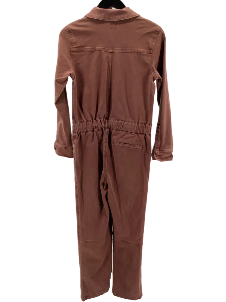 Faherty Size XS Brown Overland Utility Jumpsuit