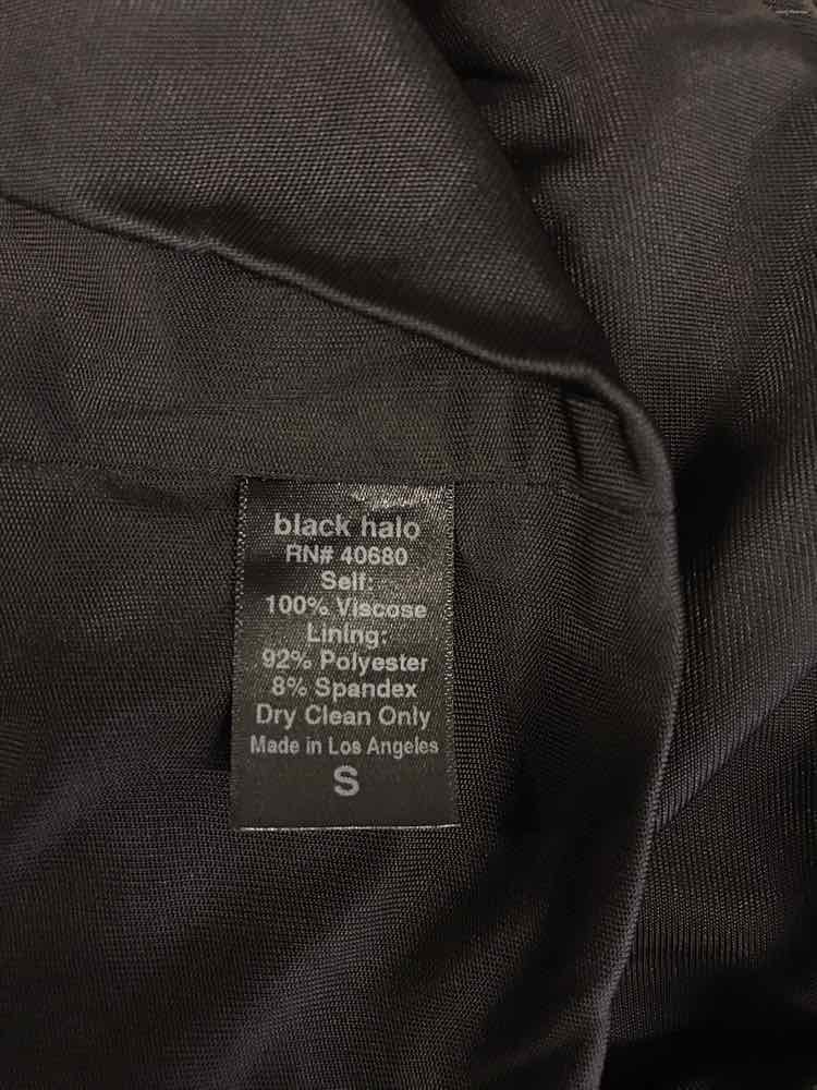 Black Halo Size S Black Dress