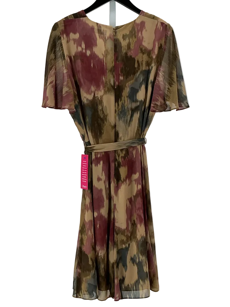 Lauren Size 16 Tan Multi Dress
