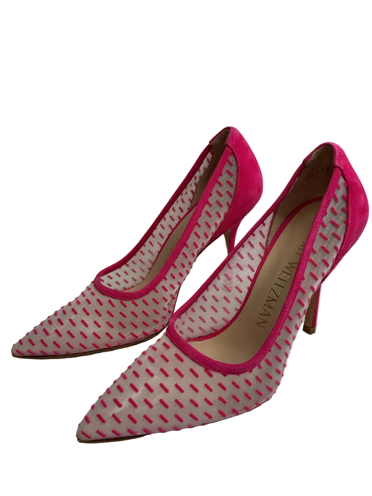 Stuart Weitzman Shoe Size 7 Pink Tasha 100 Heels